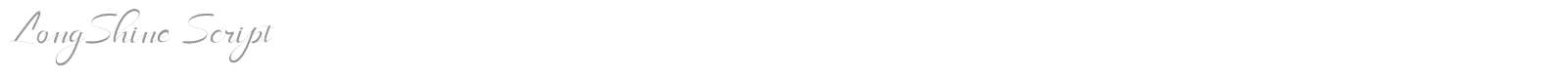 LongShine Script font preview